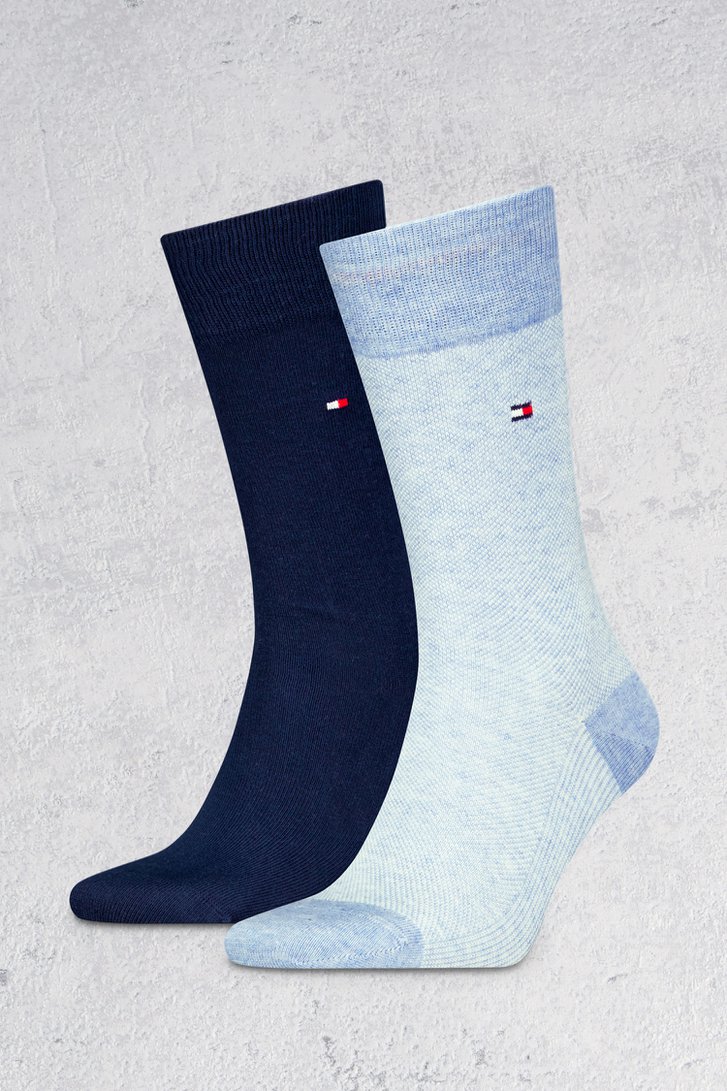 Chaussettes bleues - 2 paires de Tommy Hilfiger pour Hommes
