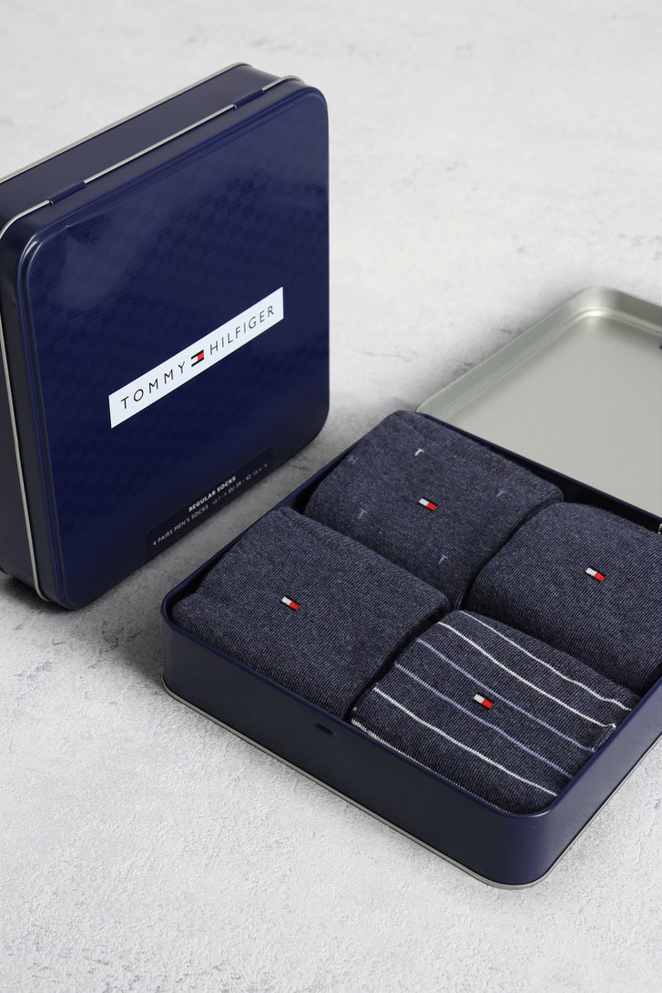 Photo produit 1 de Chaussettes bleues – lot de 4 paires de Tommy Hilfiger pour Hommes