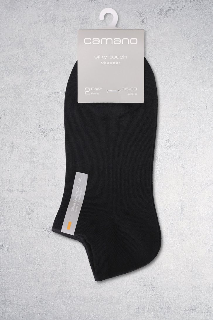 Chaussettes de cheville noires de Camano pour Femmes