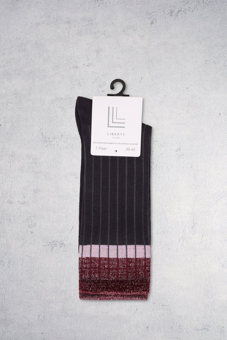 Photo produit 4 de Chaussettes grises avec détail scintillant de Liberty Island pour Femmes