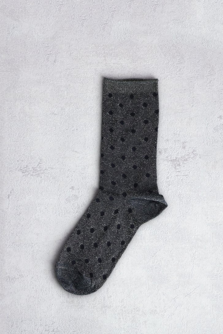 Le devant de Chaussettes grises pailletées à motif à pois de MP Denmark pour Femmes