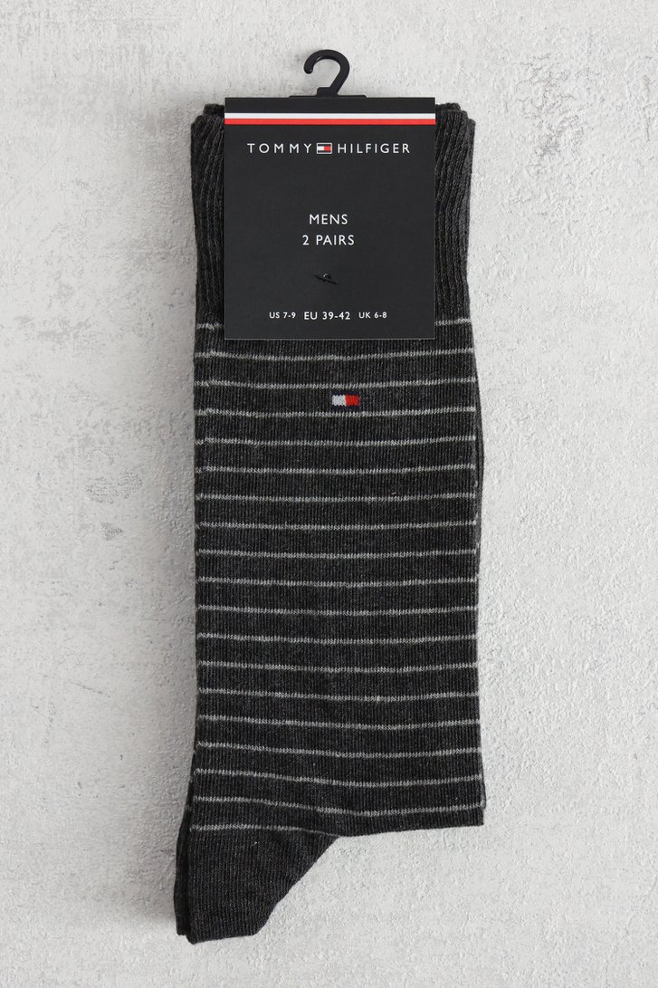 Photo produit 1 de Chaussettes hautes grises – lot de 2 paires de Tommy Hilfiger pour Hommes