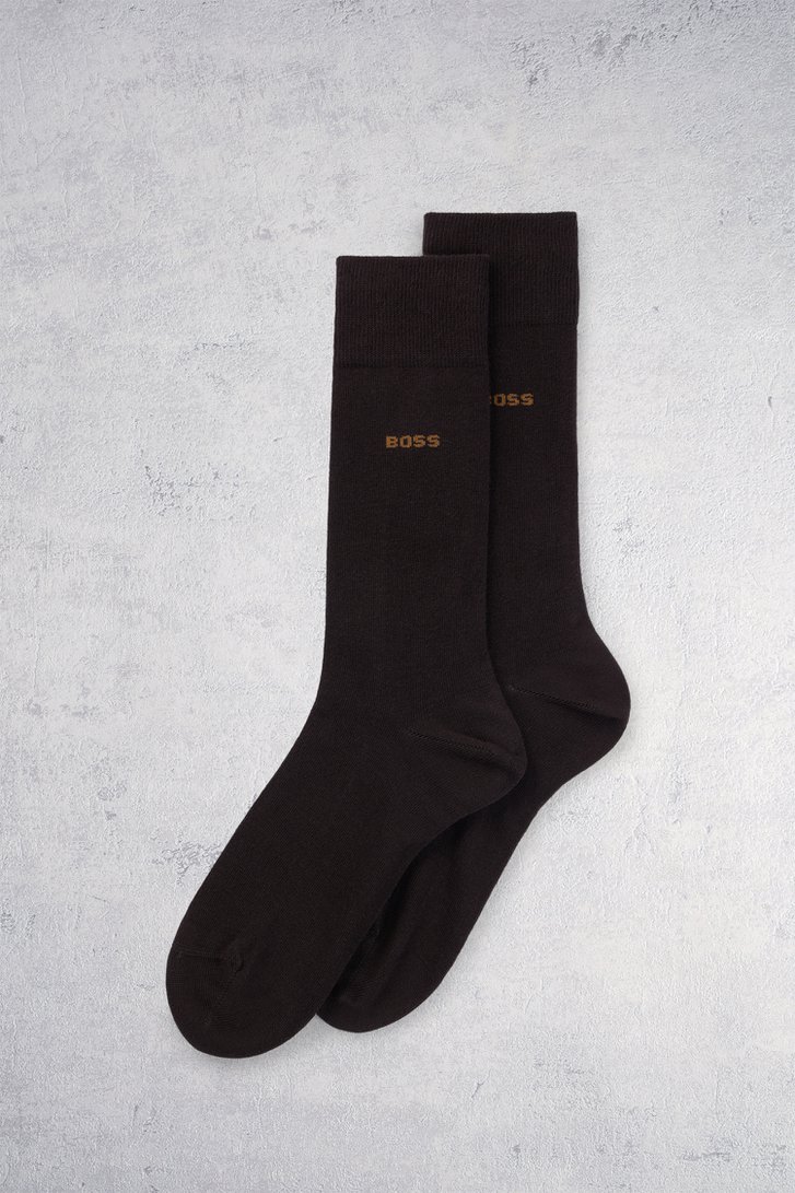 Le devant de Chaussettes hautes marron – lot de 2 paires de Hugo Boss pour Hommes