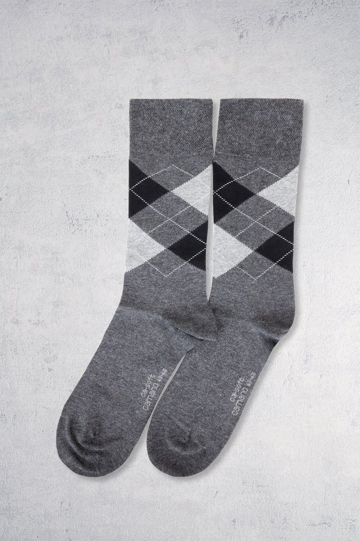 Chaussettes longues à carreaux en laine - 2 paires de Camano pour Hommes