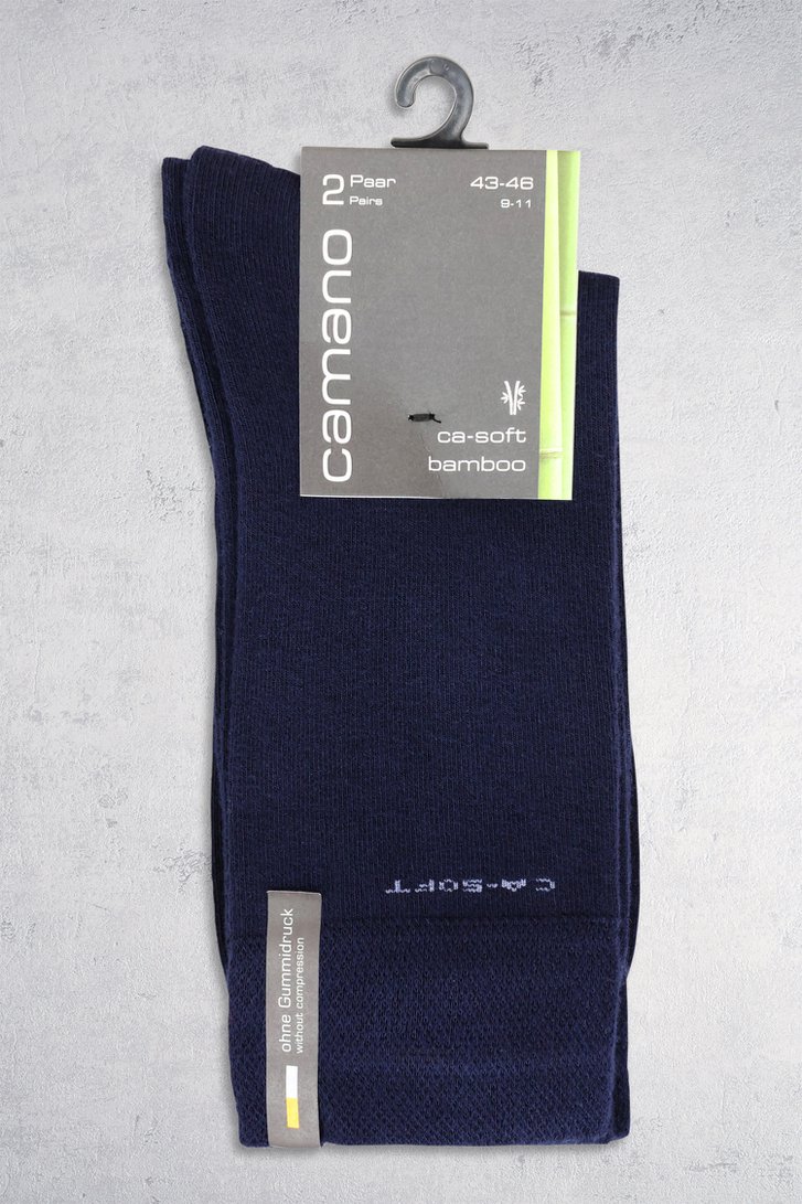 Chaussettes longues bleu foncé - 2 paires de Camano pour Hommes