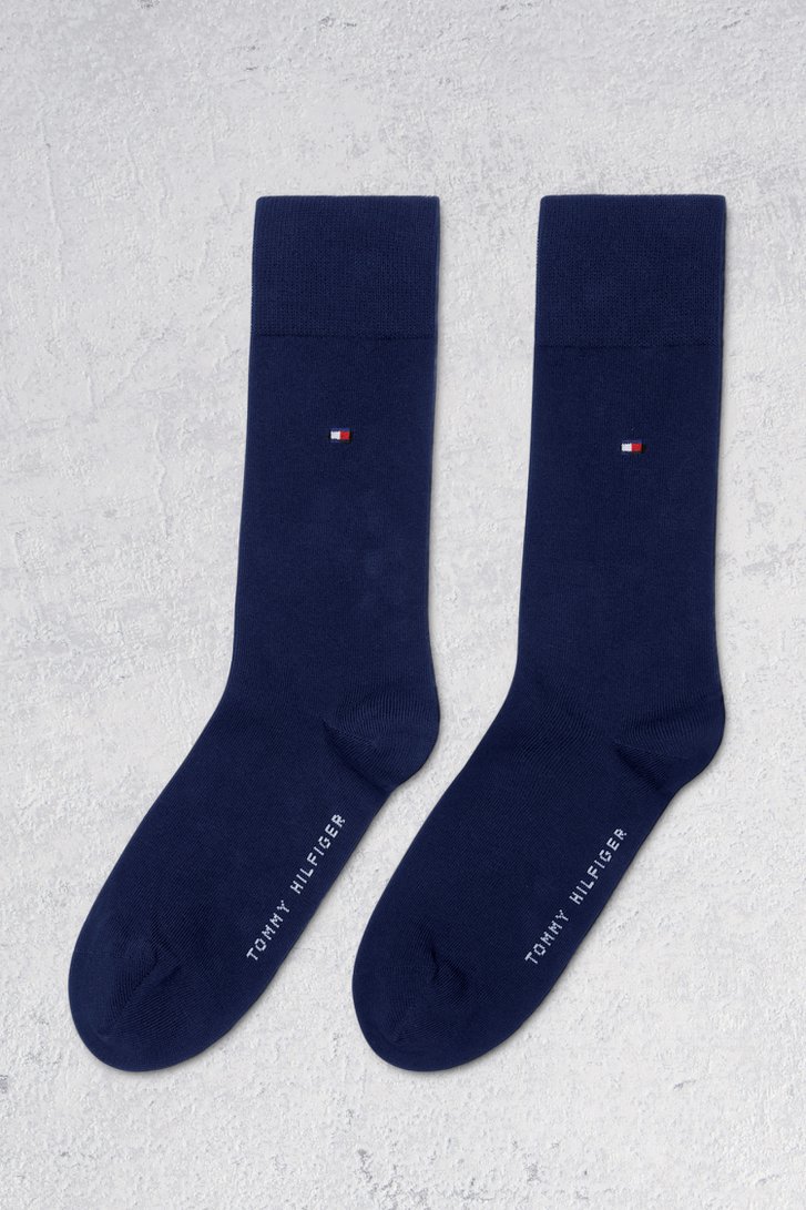 Chaussettes longues bleues - 2 paires de Tommy Hilfiger pour Hommes