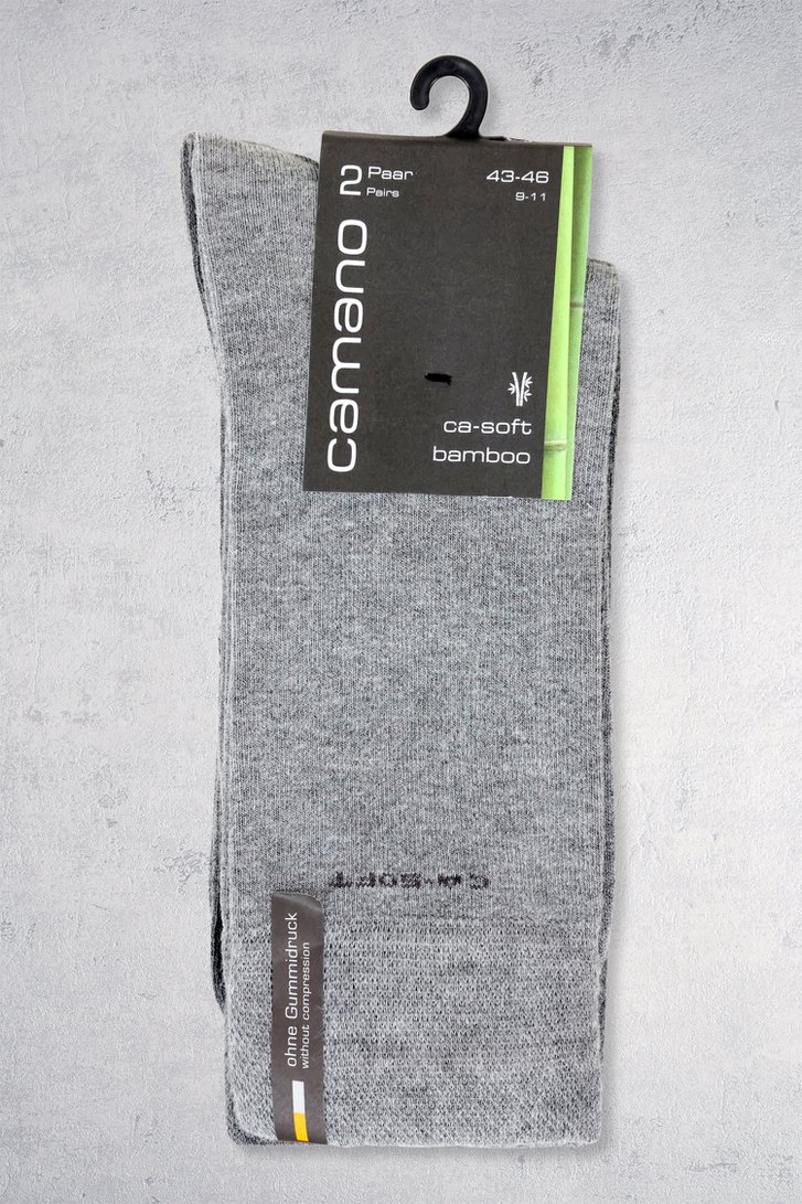 Chaussettes longues grises - 2 paires de Camano pour Hommes