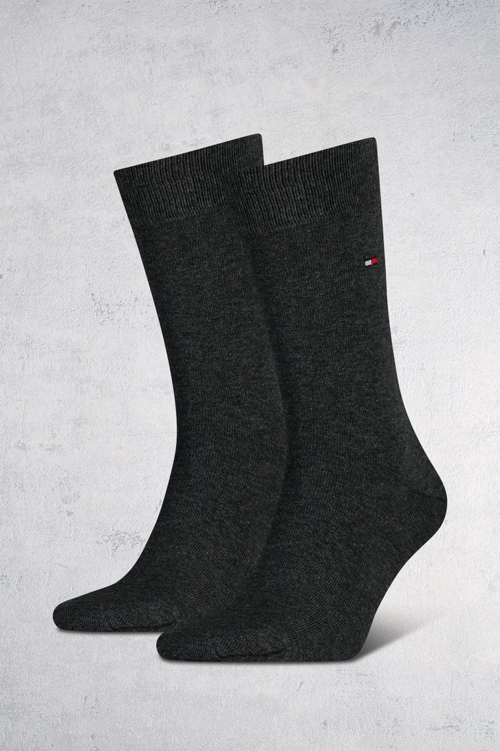 Chaussettes longues grises - 2 paires de Tommy Hilfiger pour Hommes