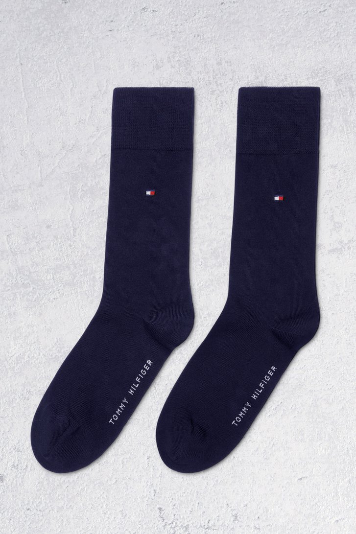 Chaussettes longues marine - 2 paires de Tommy Hilfiger pour Hommes