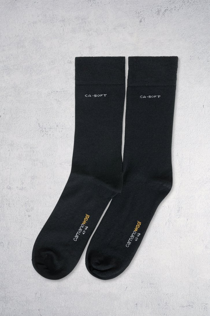 Chaussettes longues noires - 2 paires de Camano pour Hommes