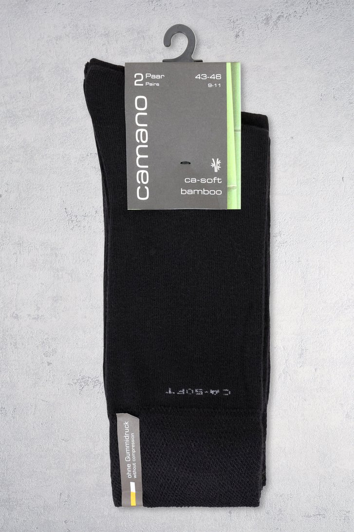 Chaussettes longues noires - 2 paires de Camano pour Hommes