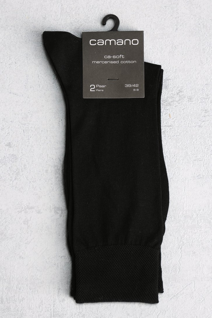 Chaussettes longues noires - 2 paires de Camano pour Hommes