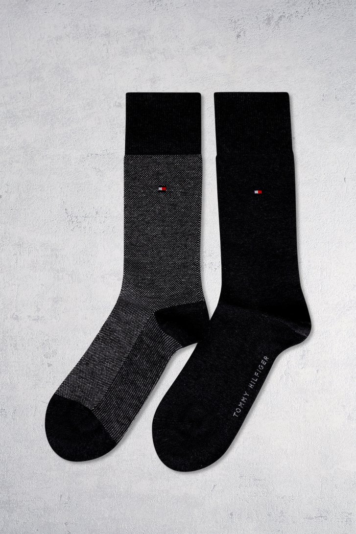 Chaussettes longues noires - 2 paires de Tommy Hilfiger pour Hommes