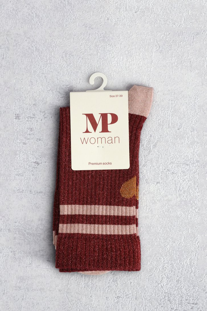 Photo produit 1 de Chaussettes pailletées rose foncé de MP Denmark pour Femmes