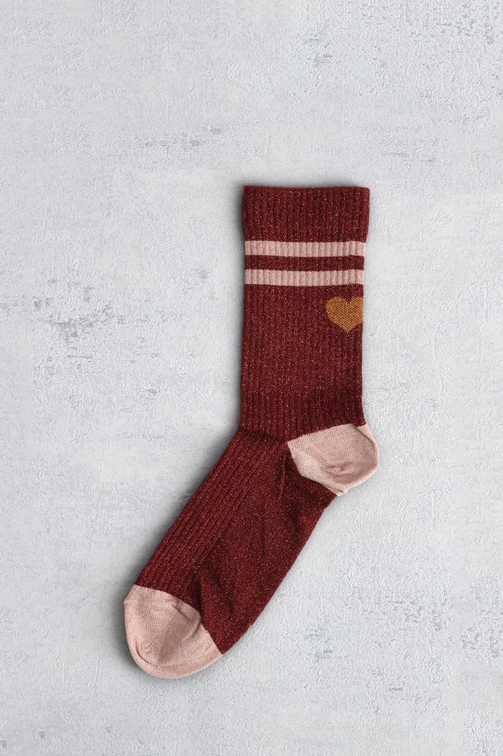 Le devant de Chaussettes pailletées rose foncé de MP Denmark pour Femmes