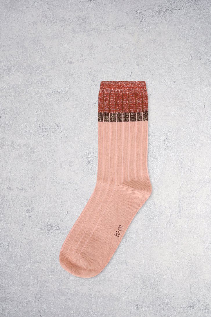 Le devant de Chaussettes rose pâle avec détail scintillant de Liberty Island pour Femmes