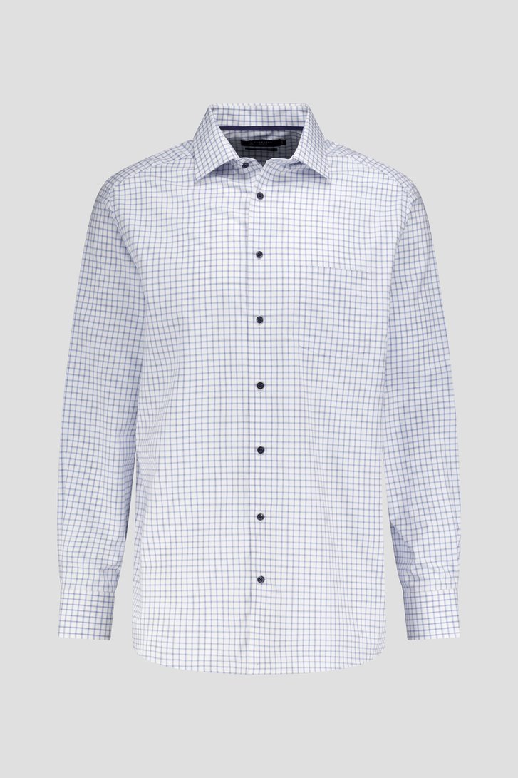 Photo produit 3 de Chemise à carreaux bleu clair - comfort fit de Dansaert Black pour Hommes