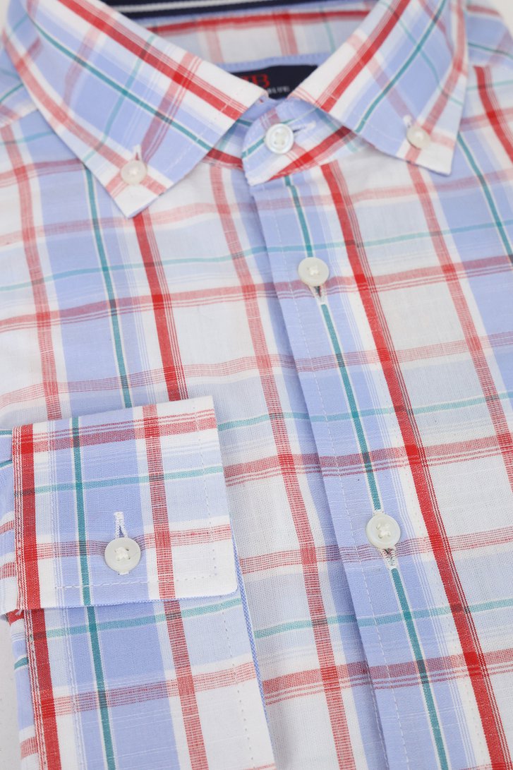 Chemise à carreaux bleu clair - comfort fit de Dansaert Blue pour Hommes