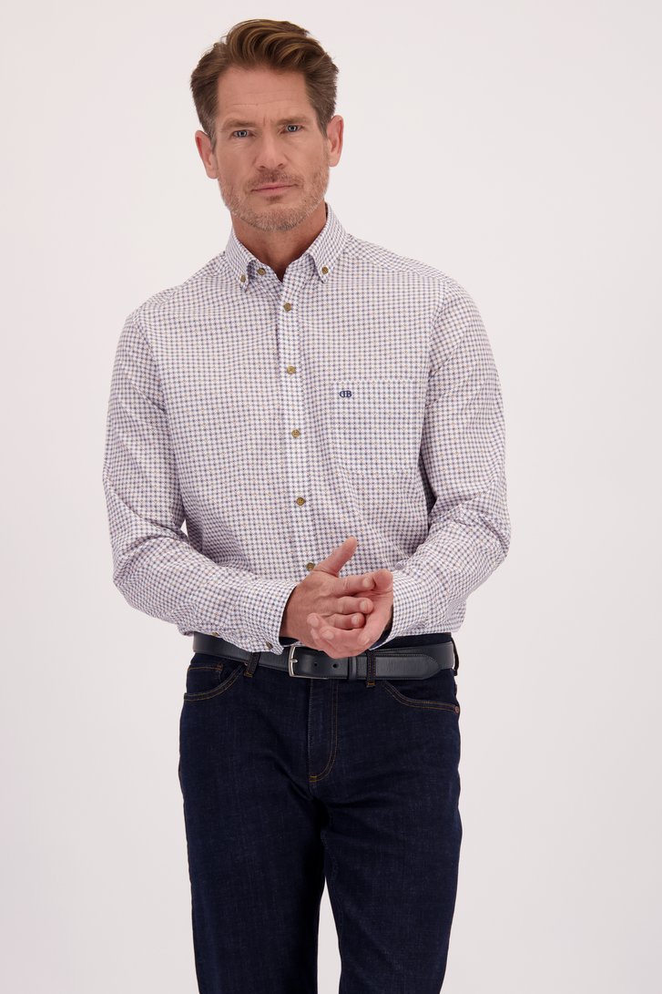 Le devant de Chemise à carreaux bleu et rouge - Regular fit de Dansaert Blue pour Hommes