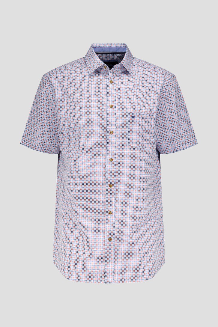 Chemise à carreaux bleu-rouge - Comfort fit de Dansaert Blue pour Hommes