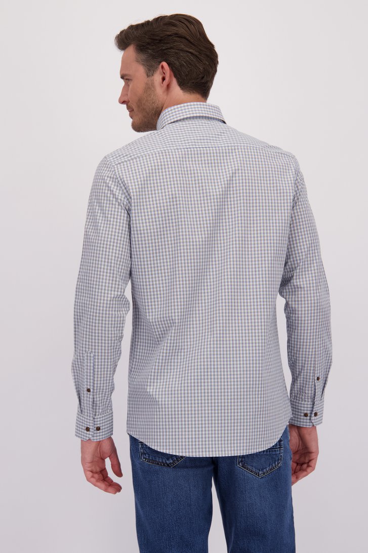 Chemise à carreaux bleus - regular fit de Dansaert Blue pour Hommes
