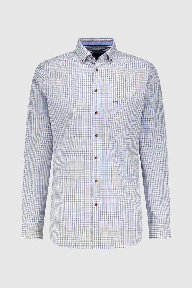 Chemise à carreaux bleus - regular fit de Dansaert Blue pour Hommes