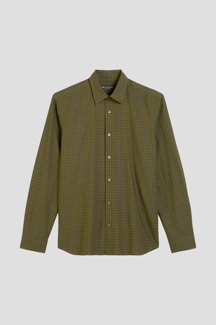 Photo produit 1 de Chemise à carreaux vert foncé - Regular fit de Marc O'Polo pour Hommes