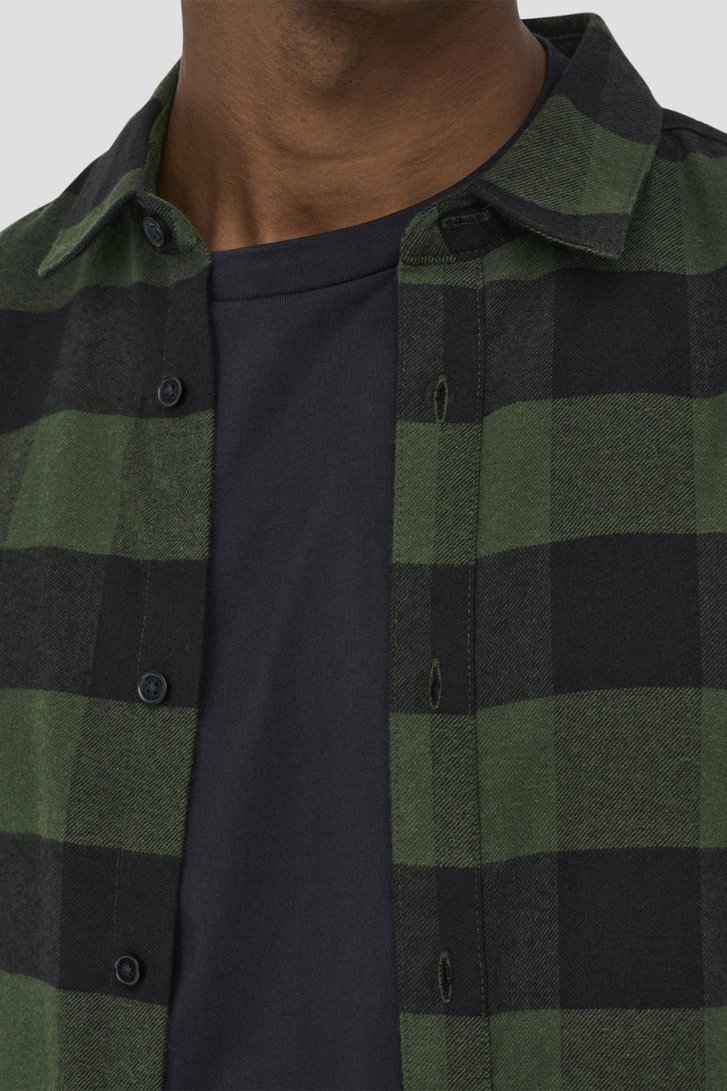Détail de Chemise à carreaux verte - Slim fit de Only & Sons pour Hommes