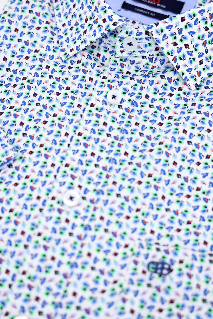 Chemise à imprimé de feuilles - Coupe confortable de Dansaert Blue pour Hommes