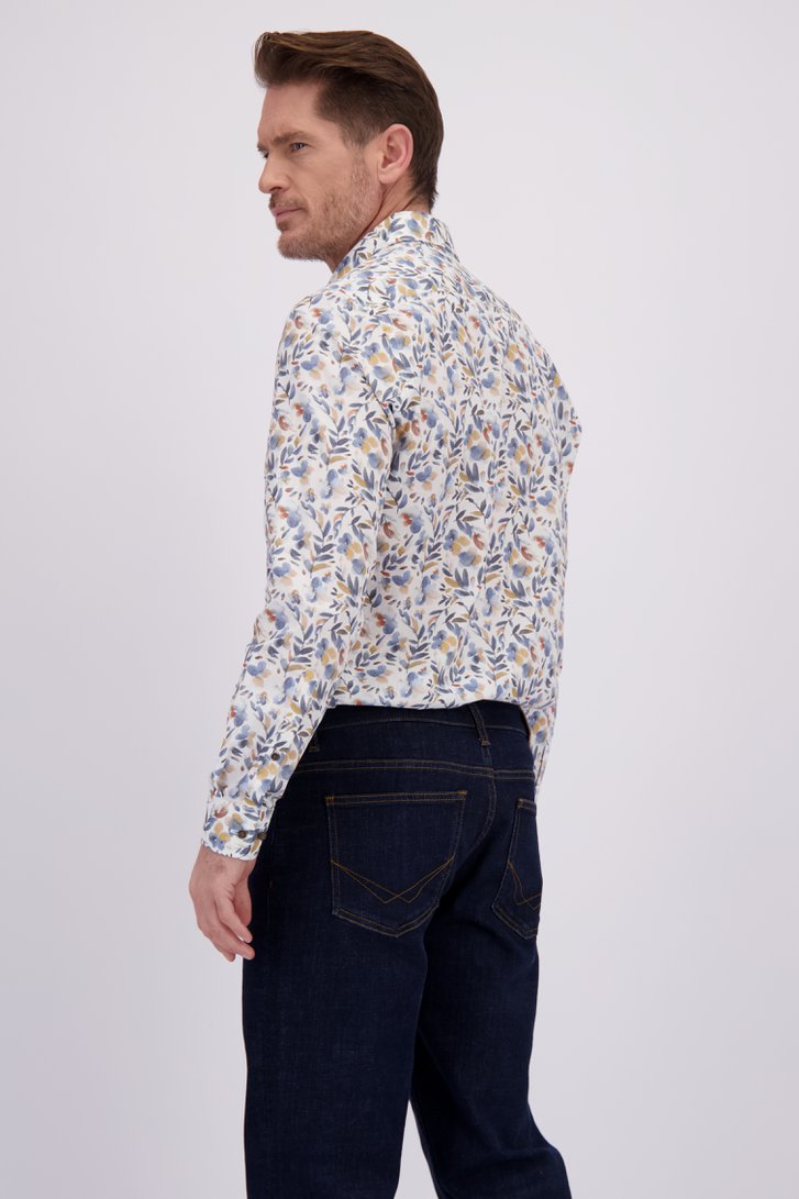 Le dos de Chemise à imprimé feuillage coloré – Regular fit de Dansaert Blue pour Hommes