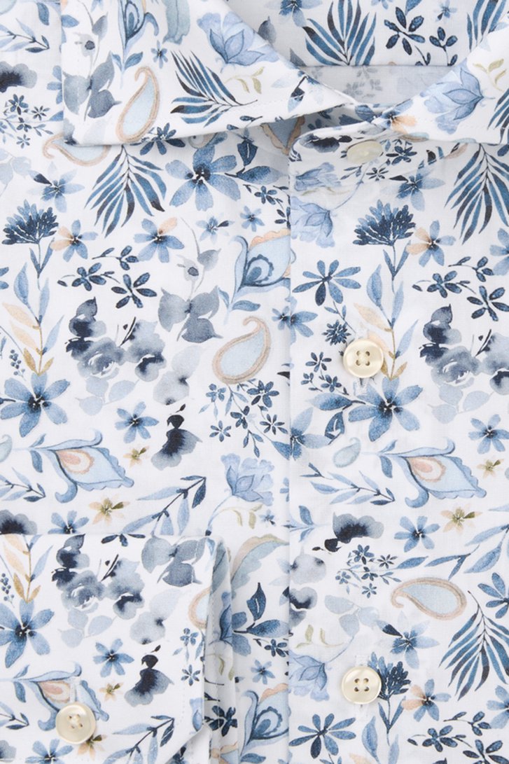Photo produit 2 de Chemise à imprimé  fleuri bleu – Slim fit  de Michaelis pour Hommes