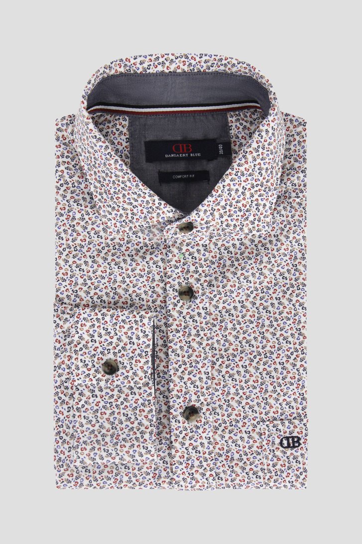 Chemise à imprimé floral fin - Comfort fit de Dansaert Blue pour Hommes
