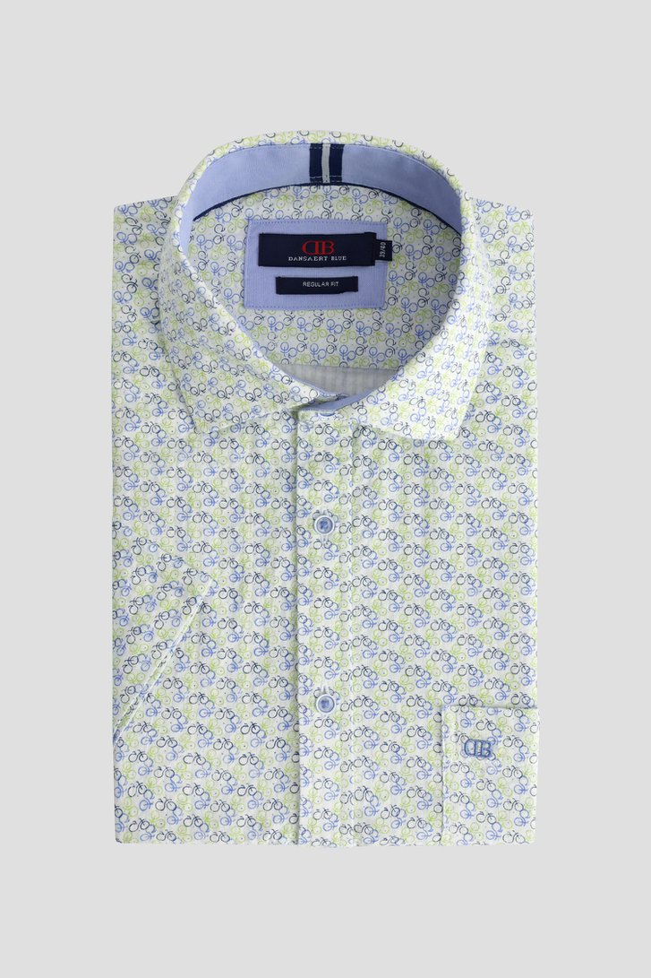 Photo produit 1 de Chemise à imprimé graphique de vélos - Regular fit de Dansaert Blue pour Hommes