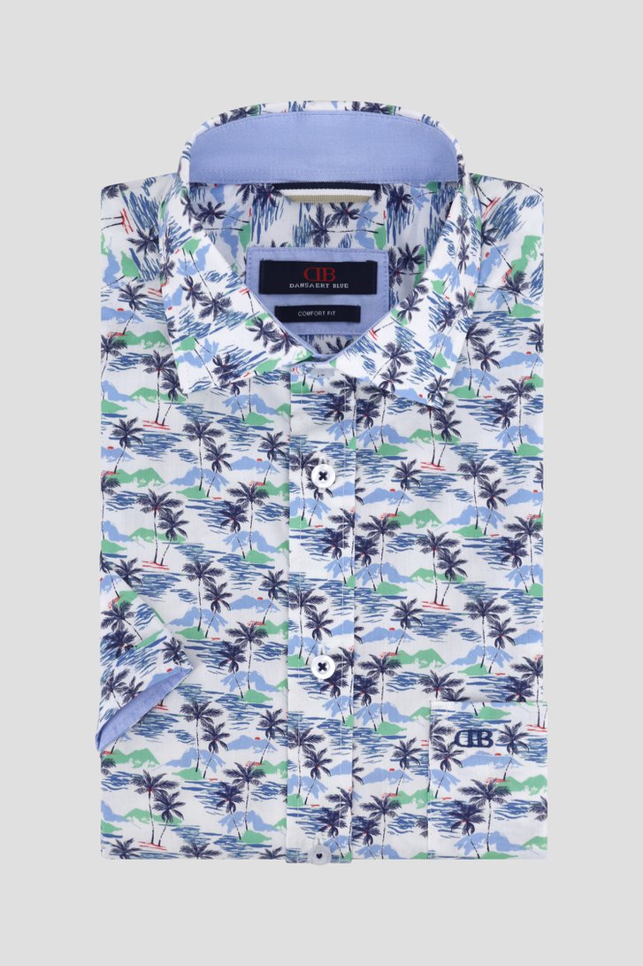 Chemise à imprimé tropical - Comfort fit de Dansaert Blue pour Hommes