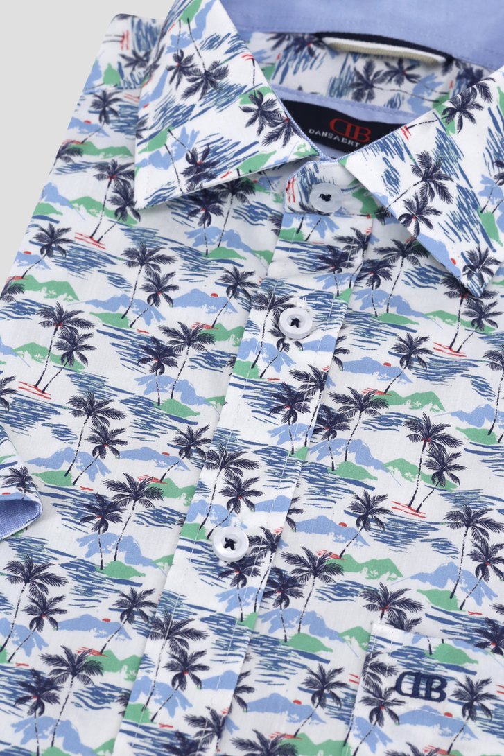 Chemise à imprimé tropical - Comfort fit de Dansaert Blue pour Hommes