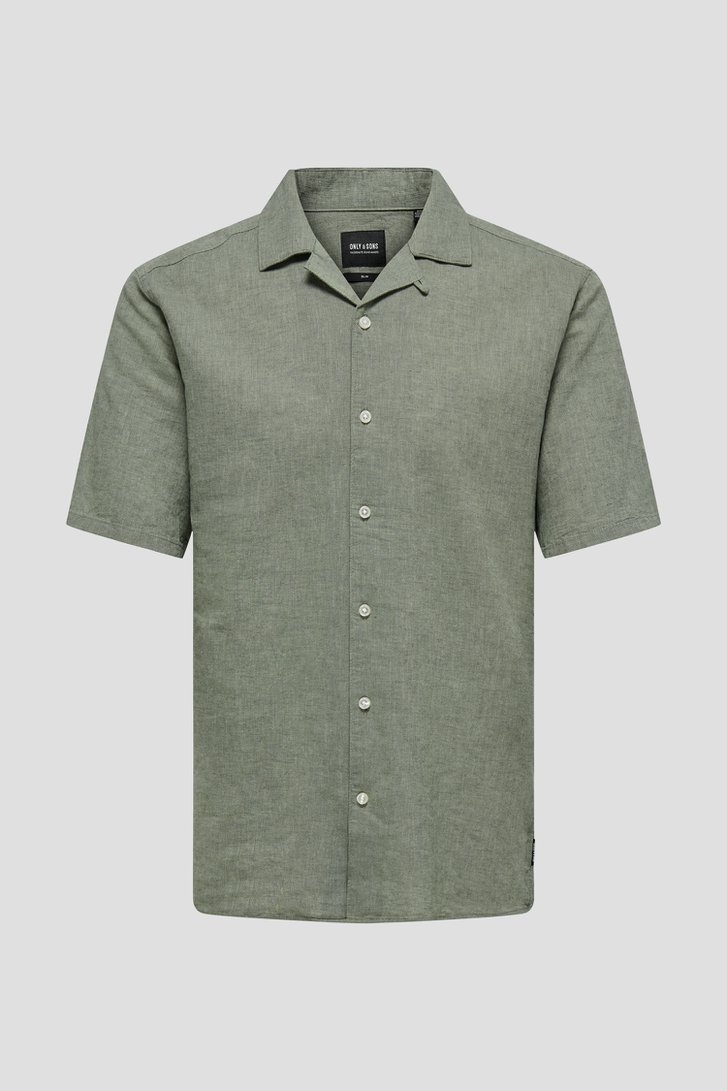Photo produit 1 de Chemise à manches courtes vert tendre de Only & Sons pour Hommes