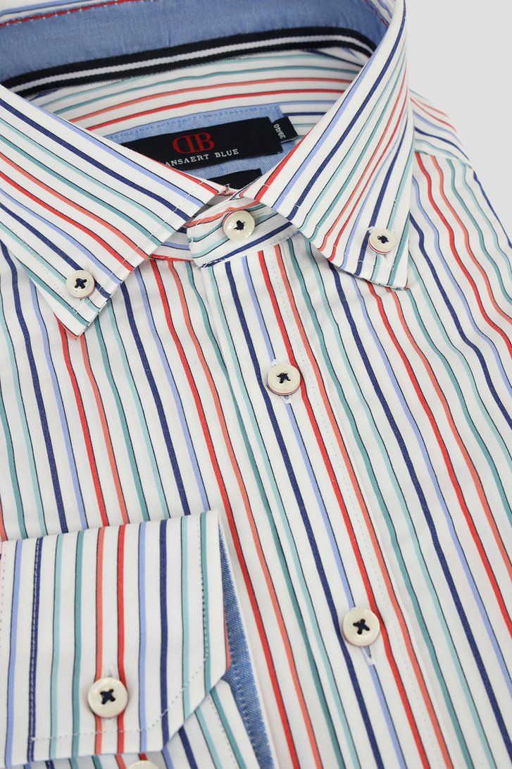 Chemise à rayures colorées - regular fit de Dansaert Blue pour Hommes