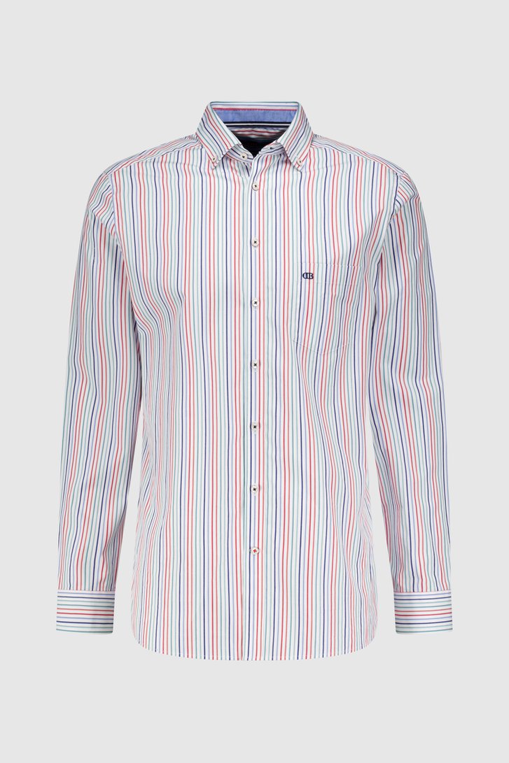 Chemise à rayures colorées - regular fit de Dansaert Blue pour Hommes