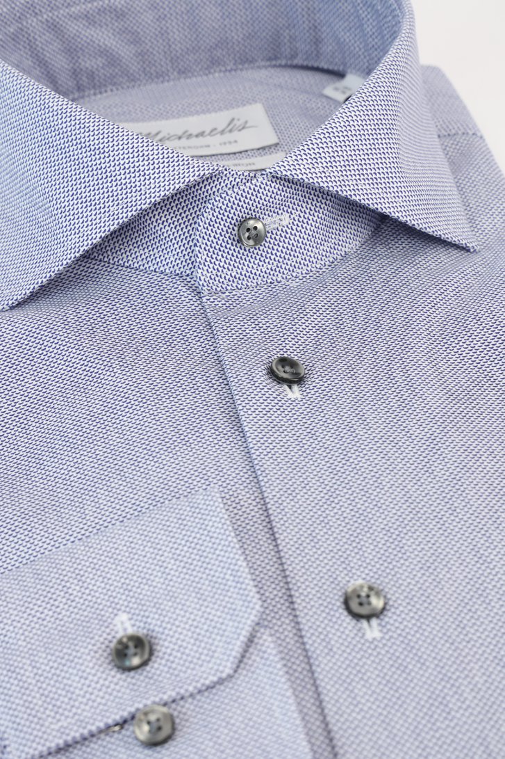 Chemise avec imprimé bleu fin - Slim fit de Michaelis pour Hommes