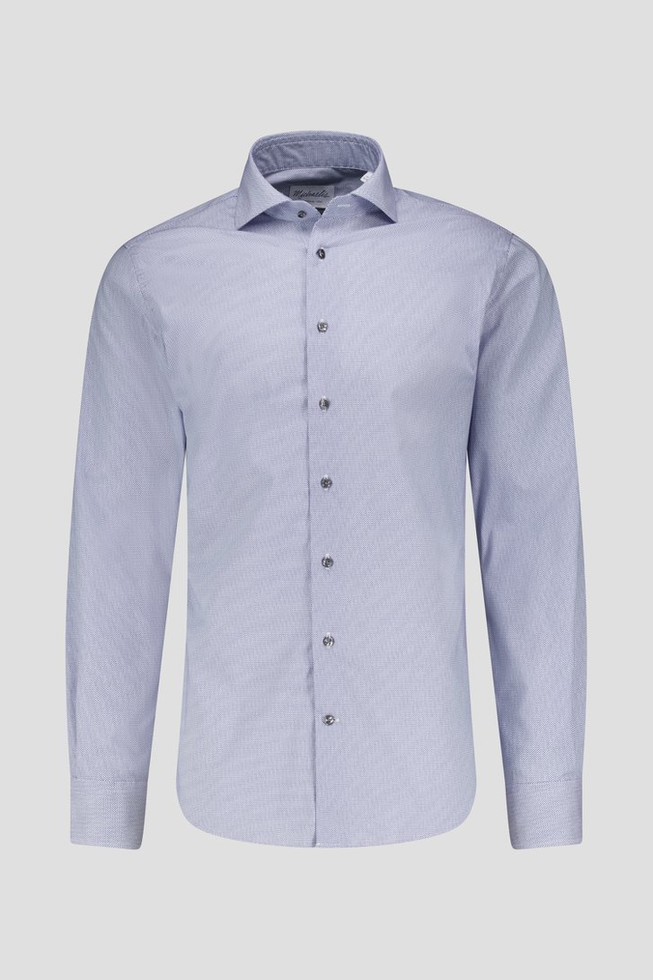 Chemise avec imprimé bleu fin - Slim fit de Michaelis pour Hommes