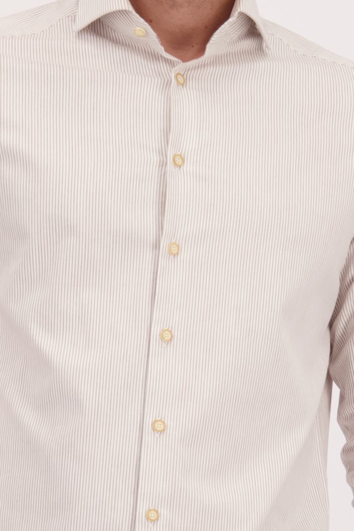 Photo supplémentaire 3 de  Chemise beige clair à rayures - regular fit de Upper East pour Hommes