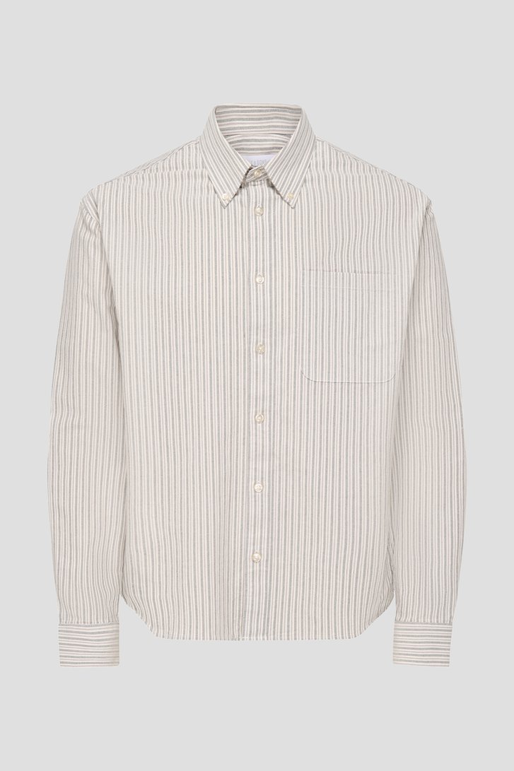 Photo produit 1 de Chemise beige rayée – Regular fit de Only & Sons pour Hommes