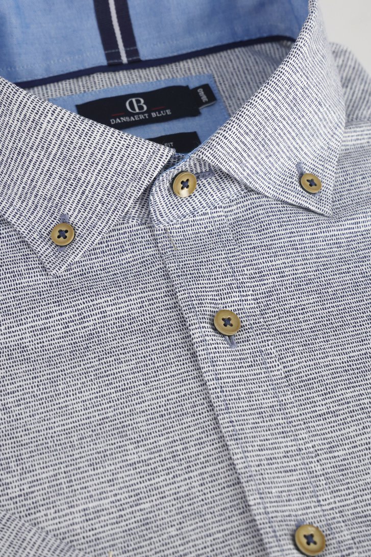 Photo produit 2 de Chemise blanc-bleu - coupe regular de Dansaert Blue pour Hommes