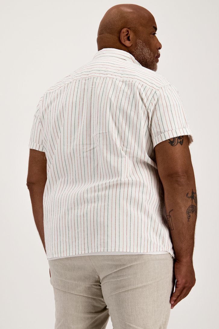 Chemise blanche à fines rayures de Jefferson pour Hommes
