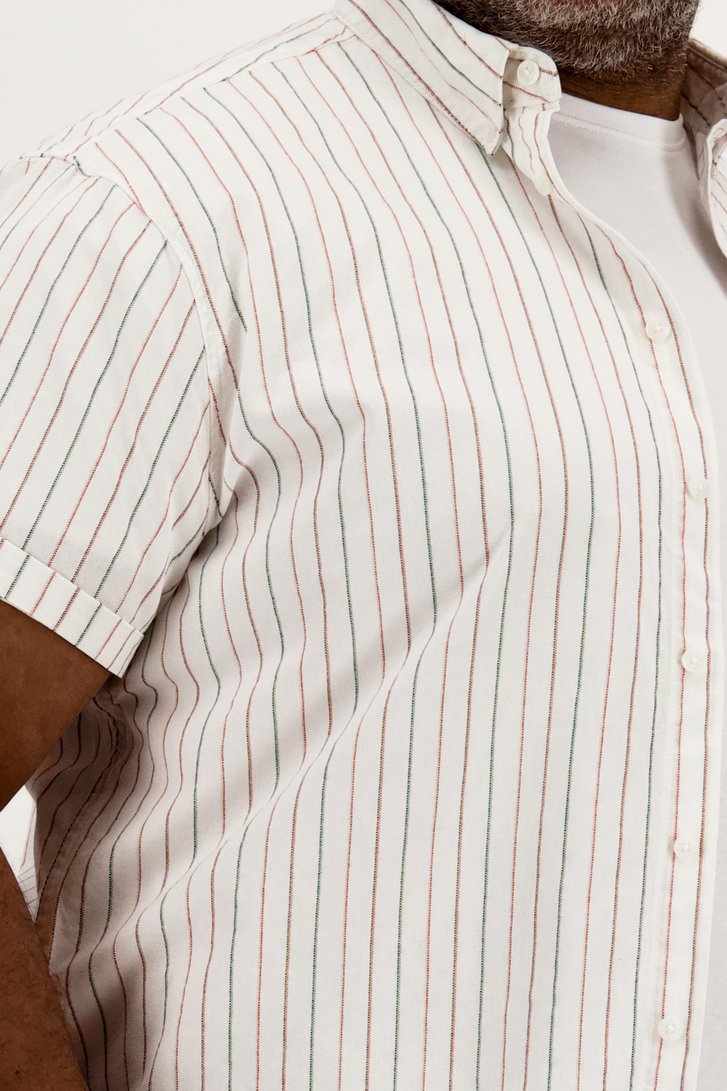 Chemise blanche à fines rayures de Jefferson pour Hommes