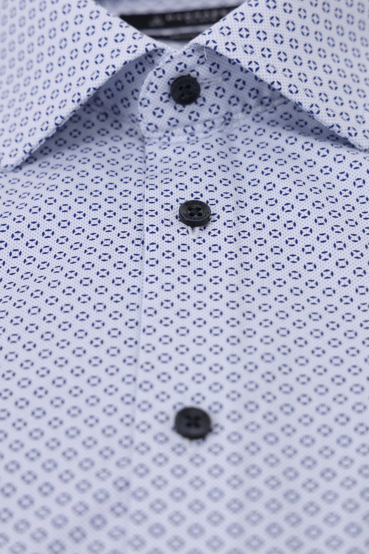 Chemise blanche à imprimé bleu fin - Regular fit de Dansaert Black pour Hommes