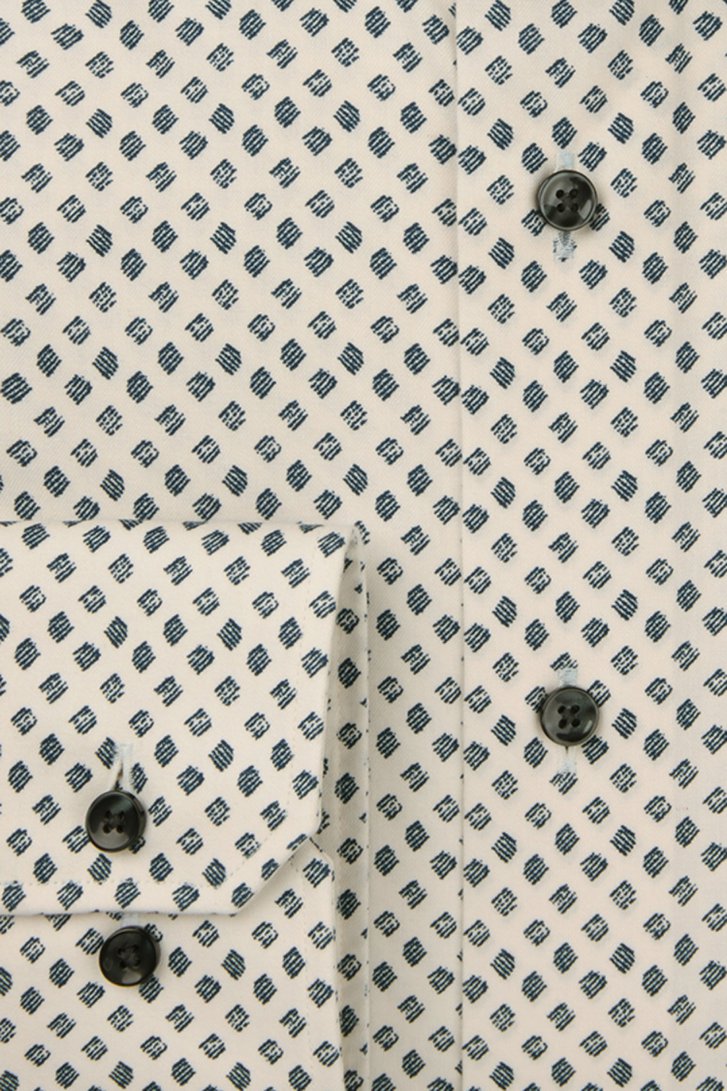 Photo produit 2 de Chemise blanche à imprimé bleu – Slim fit de Michaelis pour Hommes