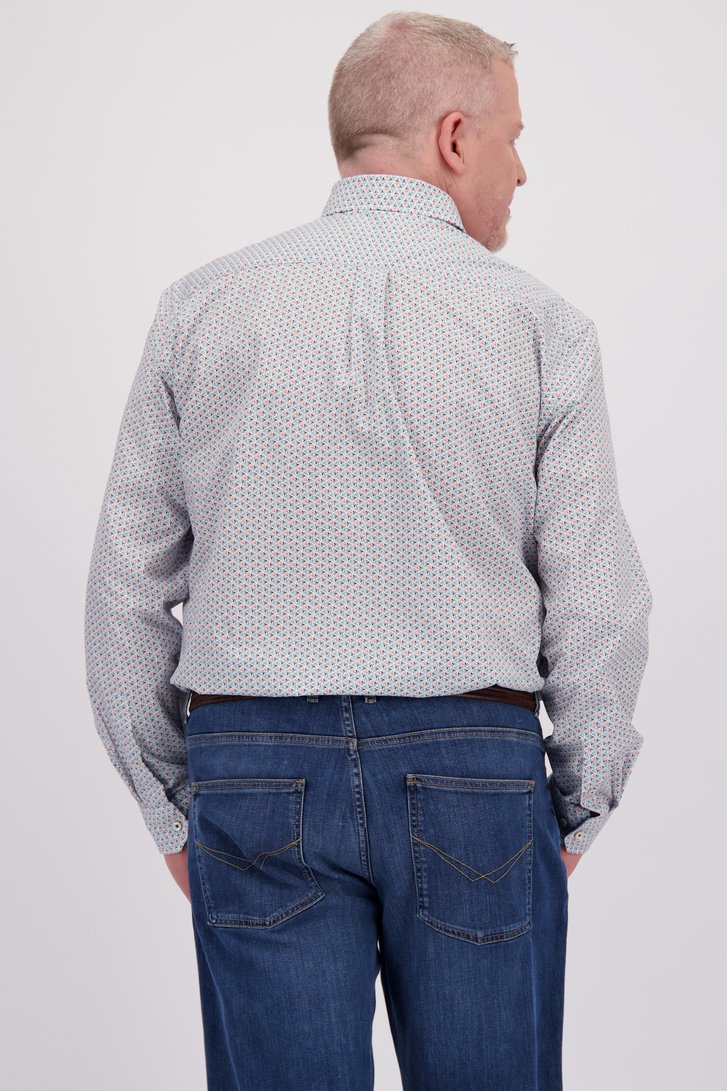 Chemise blanche à imprimé fin - Comfort fit de Dansaert Blue pour Hommes