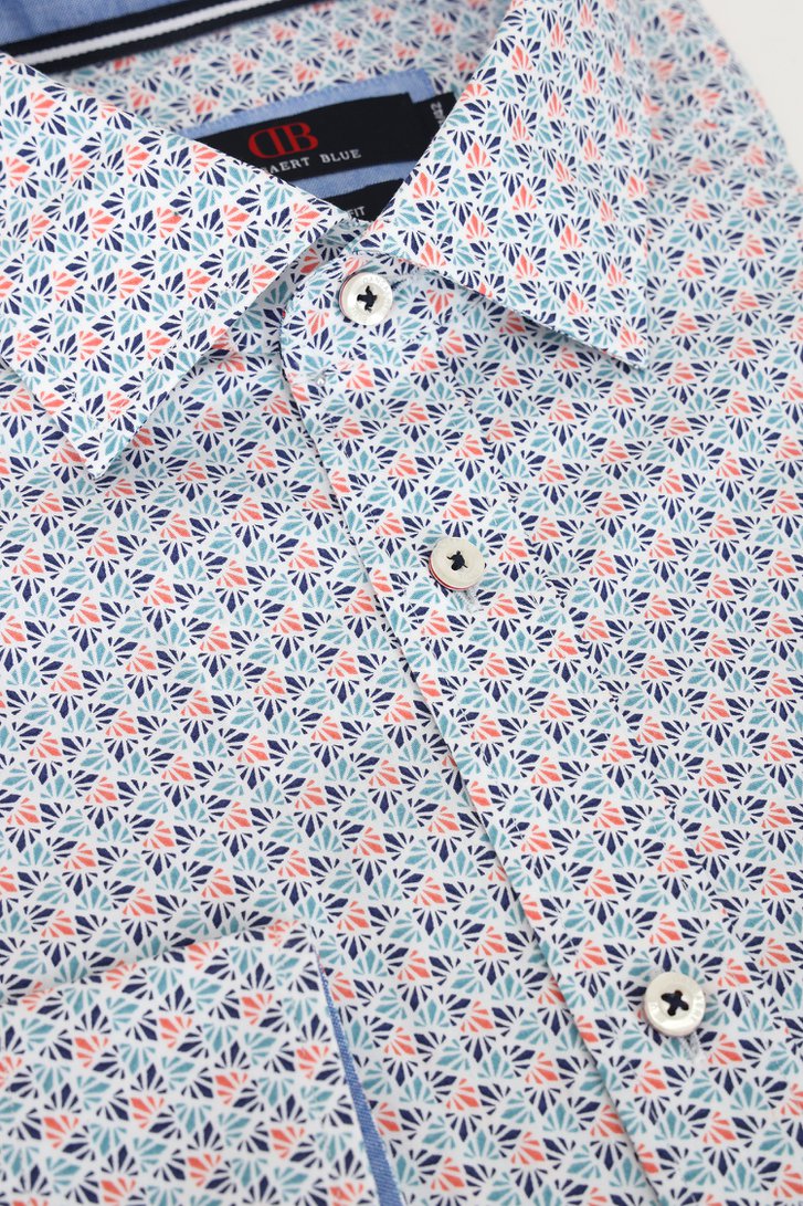 Chemise blanche à imprimé fin - Comfort fit de Dansaert Blue pour Hommes