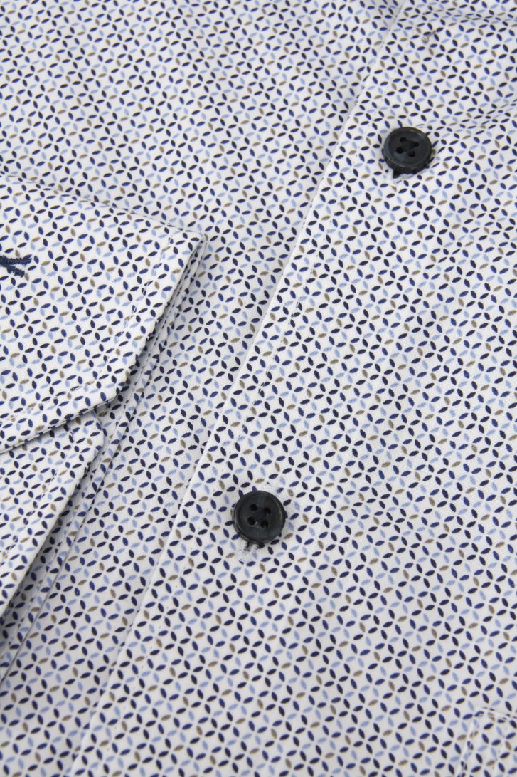 Photo produit 2 de Chemise blanche à imprimé fin - Regular fit  de Dansaert Black pour Hommes